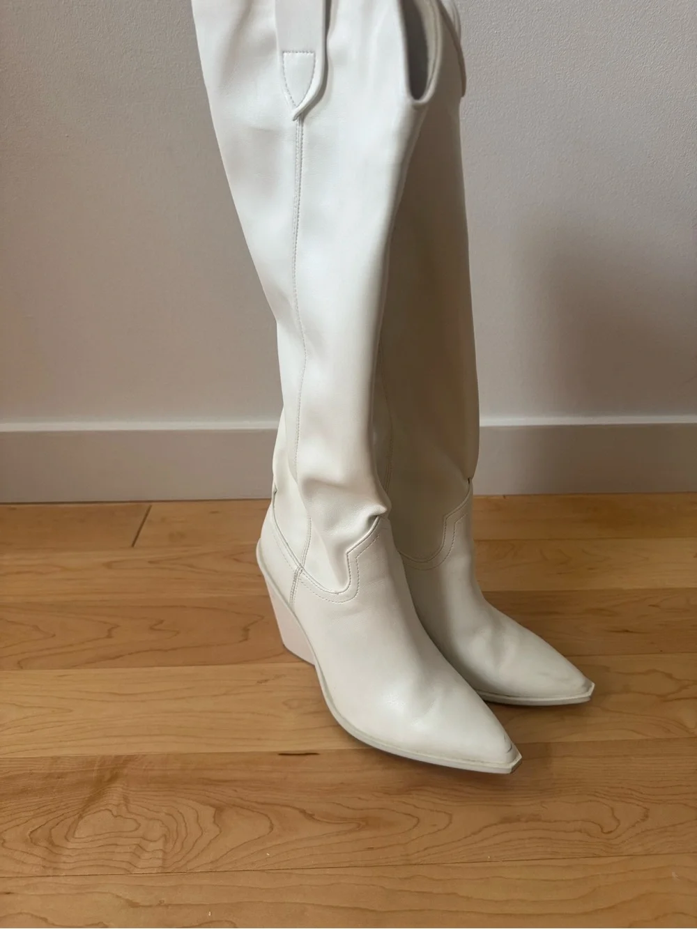 Steve Madden Knee-High Western Block Heel Boots